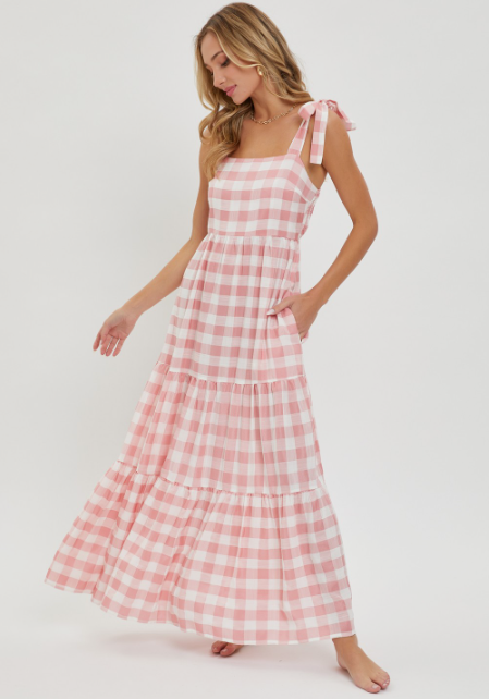 Gingham Maxi Dress