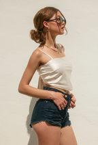 Satin Tie Back Cami Top