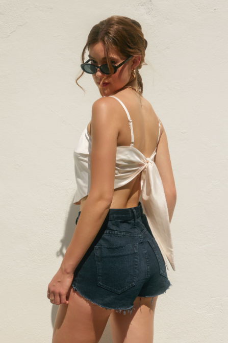 Satin Tie Back Cami Top