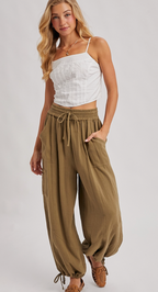 Jogger Harem Drawstring Pants